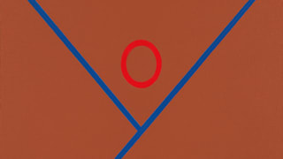 Paris 2024 art poster: Gilles Elie, The blue line: Wheelchair racing