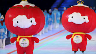 Shuey Rhon Rhon, Mascot of the Beijing 2022 during the Opening Ceremony of the Beijing 2022 Winter Paralympics 