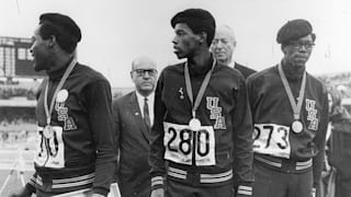 Lee Evans, Larry James and Ron Freeman (USA)