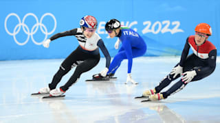 Choi Minjeong (KOR) takes gold in short track speed skating women's 1500m