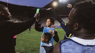 Green cards given for fairplay actions.