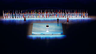 President of the Beijing Organising Committee, speaks at the Opening Ceremony 