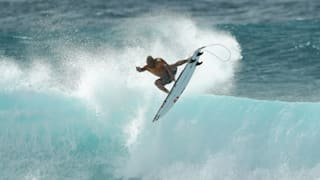 Italo Ferreira in action during the 2019 Pipe Masters in Haleiwa, Hawaii
