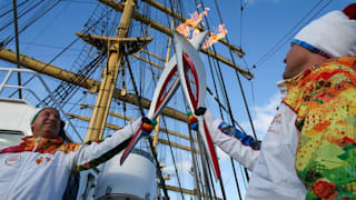SOCHI 2014 - OLYMPIC TORCH RELAY - DAY 22 - BOAT