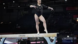 Canada's Ellie Black performs on balance beam at the 2019 World Championships (Photo: Olympic Channel)