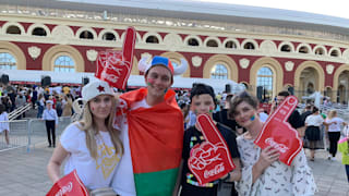The fans are ready at the Dinamo stadium.