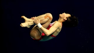 Yuxi Chen of China competes in the Women's 10m Platform Final on day six of the Gwangju 2019 FINA World Championships at Nambu International Aquatics Centre on July 17, 2019 in Gwangju, South Korea. (Photo by Catherine Ivill/Getty Images)