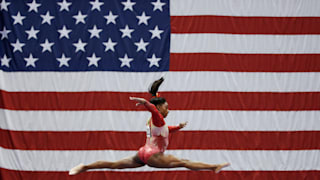 COLUMBUS, OH - JULY 28: Simone Biles competes during the 2018 U.S. Classic gymnastics seniors event at Jerome Schottenstein Center on July 28, 2018 in Columbus, Ohio. (Photo by Joe Robbins/Getty Images)