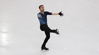 Kevin Aymoz practises at the Grand Prix Final