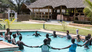 Sport lesson in the water
