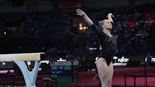 Canada's Ellie Black performs on balance beam at the 2019 World Championships (Photo: Olympic Channel)