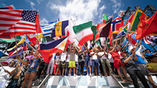 Flags at Opening Ceremony. Credit Sean Evans