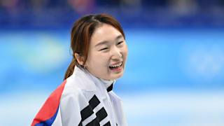 Choi Minjeong (KOR) takes gold in short track speed skating women's 1500m
