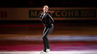 Alina Zagitova performing her exhibition program