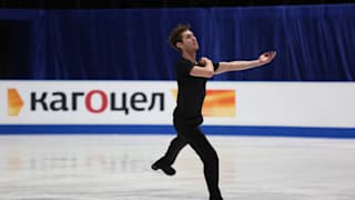 Jason Brown skates in Friday morning practice for the men's free skate