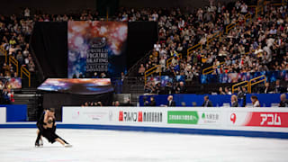 Gabriella Papadakis and Guillaume Cizeron of France perform their rhythm dance in Saitama