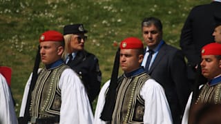 Lighting ceremony in Ancient Olympia