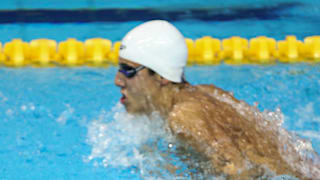 Nikola Obrovac of Croatia competes in the Men's 50m Breaststroke Final