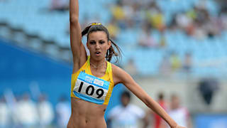  Tay-Leiha Clark of Australia competes in the Women’s Triple Jump