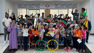 CNOM. Olympic visits by young pupils to the Moroccan NOC headquarters.