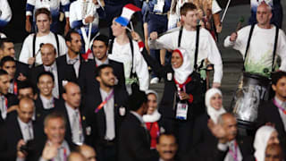El Salvador's parade during London 2012 opening ceremony