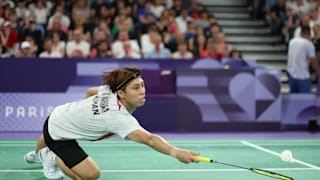 Kodai NARAOKA wins his first match at Paris 2024