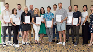 Sauliaus Čirbos. Participants at an LNOC Sports Administration training course.