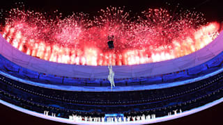 Fireworks during the Opening Ceremony of the Beijing 2022 Winter Paralympics