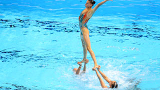 Team Belarus competes in the Team Free preliminary round on day six of the Gwangju 2019 FINA World Championships at Yeomju Gymnasium on July 17, 2019 in Gwangju, South Korea. (Photo by Maddie Meyer/Getty Images)