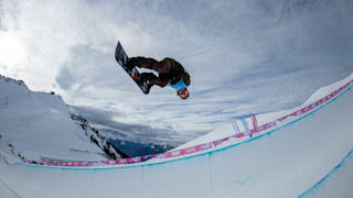 Joon-Sik Lee KOR takes part in practice for the  Snowboarding Halfpipe at Leysin Park. The Winter Youth Olympic Games, Lausanne, Switzerland, Friday 17 January 2020. Photo: OIS/Joel Marklund. 