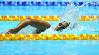 Simona Quadarella of Italy competes in the Women's 1500m Freestyle Final on day three of the Gwangju 2019 FINA World Championships at Nambu International Aquatics Centre on July 23, 2019 in Gwangju, South Korea. (Photo by Clive Rose/Getty Images)