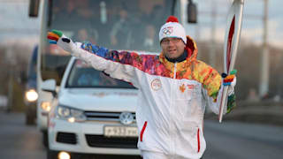 SOCHI 2014 - OLYMPIC TORCH RELAY - DAY 14 - BUS