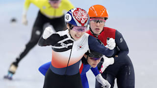 Choi Minjeong (KOR) takes gold in short track speed skating women's 1500m