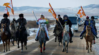 SOCHI 2014 - OLYMPIC TORCH RELAY - DAY 46 - HORSES
