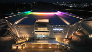 Hockey centre by night