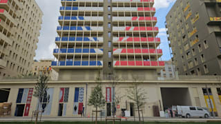 French building at the Olympic Village