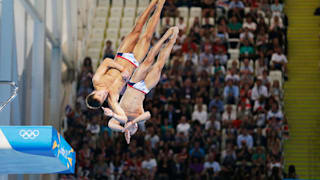 Tom Daley and Peter Waterfield give their all