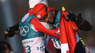 Pita after competing in the Cross Country Skiing at PyeongChang 2018