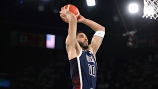 Jayson Tatum #10 of Team United States dunks the ball