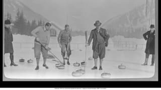 Curling in Chamonix - the British team in action