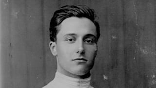 1920  A portrait of fencer Nedo Nadi of Italy regarded as the outstanding fencer of the century