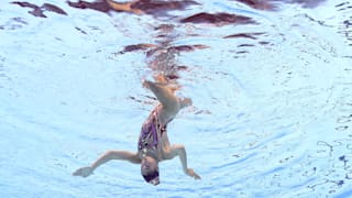 Evangelia Platanioti of Greece competes in the Solo Technical preliminary round on day one of the Gwangju 2019 FINA World Championships at Yeomju Gymnasium on July 12, 2019 in Gwangju, South Korea. (Photo by Maddie Meyer/Getty Images)