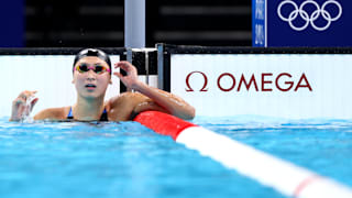 Ikee Rikako of Team Japan, Paris 2024 Women's 100m Butterfly Heats on day one