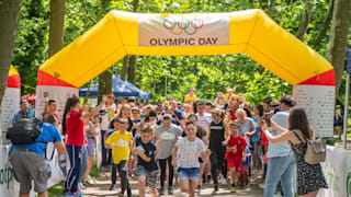 Olympic Committee of Serbia. Many children took part in the Olympic Day runs in Belgrade. 