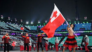 Pita became the flagbearer for Tonga at PyeongChang 2018