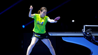 Kasumi Ishikawa (JPN), MARCH 27, 2012 - Table Tennis : Kasumi Ishikawa of  Japan in action during the LIEBHERR Table Tennis Team World Cup 2012  Championship division group C womens team match