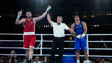 Bakhodir Jalolov (UZB) x Ayoub Ghadfa Drissi El Aissaoui (ESP) - Final masculina +92kg | Boxe | Jogos Olímpicos Paris 2024