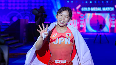 須﨑優衣、櫻井つぐみ、尾﨑野乃香、鏡優翔が優勝！ レスリング世界選手権