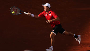 混合ダブルス・柴原瑛菜／錦織圭が初戦突破｜パリ2024テニス