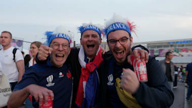 7er-Rugby-Fans feiern lautstark Frankreichs erstes Gold bei Paris 2024